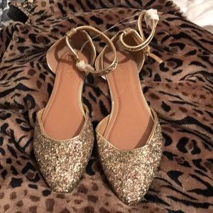 NWT Bamboo glitter sandles. Size 7.5